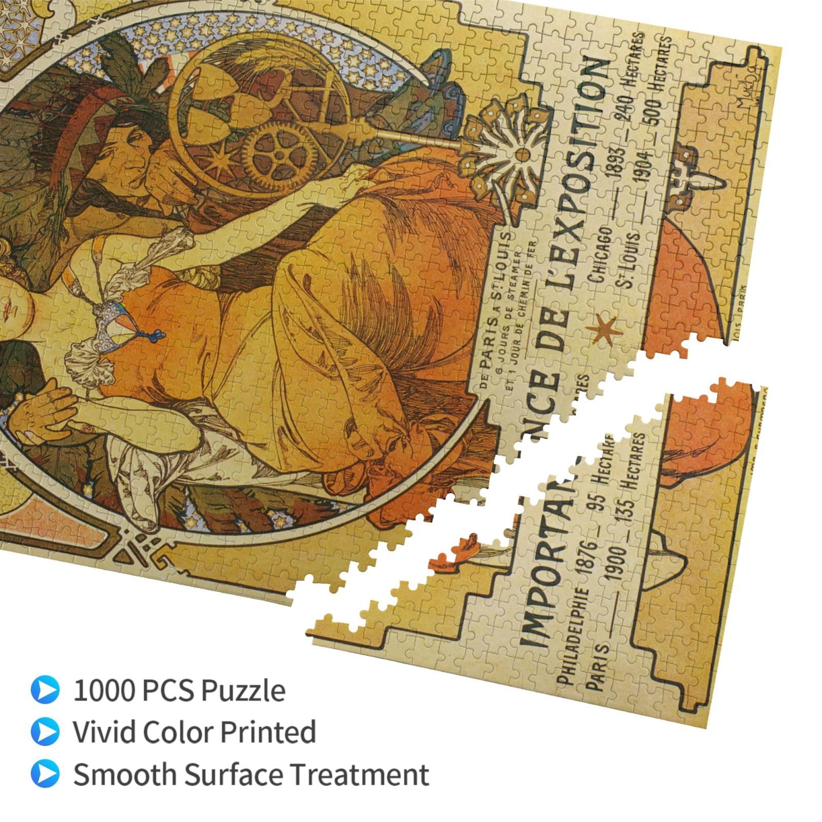 ジグソーパズル　2016ピース　アルフォンス・ミュシャ EPO-31-016 アルフォンス・ミュシャ作 桜草 / 羽根 1053スーパー
